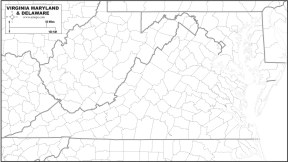 Download VIRGINIA, MARYLAND, DEALWARE MAP to print